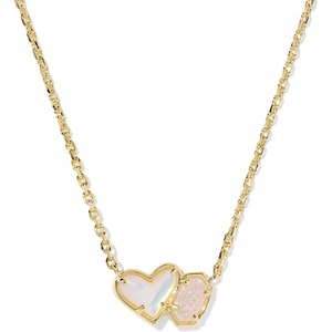 image:imageKendra Scott Ari Heart Emilie Pendant Necklace Fashion Jewelry for WomenGOLD  IVORY MOPIRIDESCENT DRUSY