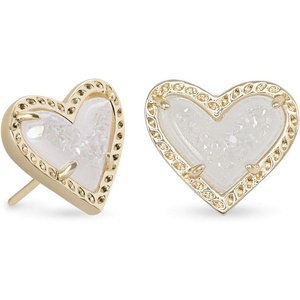image:imageKendra Scott Ari Heart Stud Earrings Fashion Jewelry for WomenGOLD  IRIDESCENT DRUSY