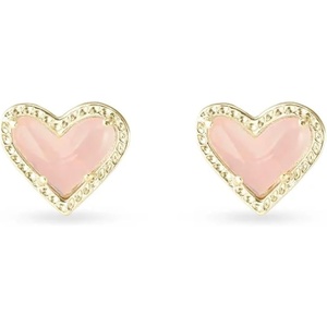 image:imageKendra Scott Ari Heart Stud Earrings Fashion Jewelry for WomenGOLD  ROSE QUARTZ