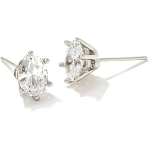 image:imageKendra Scott Cailin Crystal Stud Earrings in White Crystal Fashion Jewelry for WomenRHODIUM  WHITE CUBIC ZIRCONIA