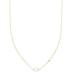 image:imageKendra Scott Cathleen 18k Gold Short Pendant Necklace Fine Jewelry for Women18K YELLOW GOLD  WHITE PEARL