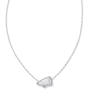 image:imageKendra Scott Cheer Short Pendant Necklace Fashion Jewelry for WomenRHODIUM  WHITE MOTHER OF PEARL