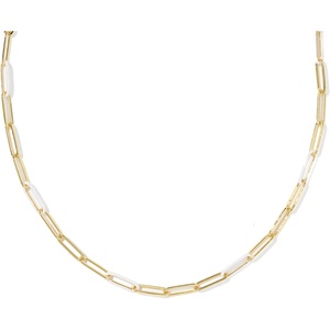 image:imageKendra Scott Courtney Enamel Link NecklaceWHITE
