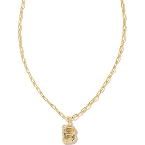 image:imageKendra Scott Crystal Letter Short Pendant Necklace Fashion Jewelry for WomenLetter B GOLDPLATED