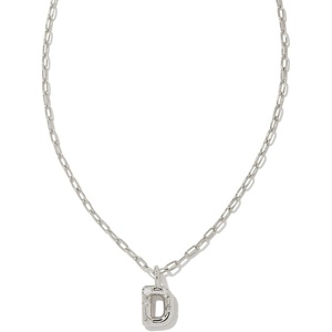 image:imageKendra Scott Crystal Letter Short Pendant Necklace Fashion Jewelry for WomenLetter D RHODIUMPLATED