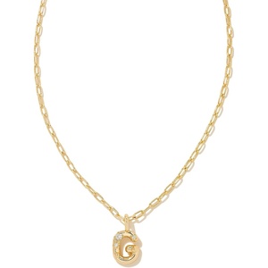 image:imageKendra Scott Crystal Letter Short Pendant Necklace Fashion Jewelry for WomenLetter G GOLDPLATED