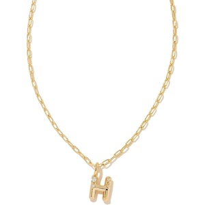 image:imageKendra Scott Crystal Letter Short Pendant Necklace Fashion Jewelry for WomenLetter H GOLDPLATED