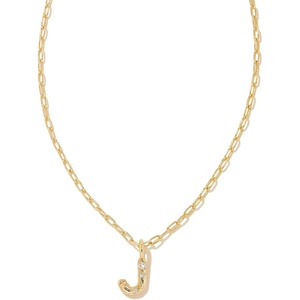 image:imageKendra Scott Crystal Letter Short Pendant Necklace Fashion Jewelry for WomenLetter J GOLDPLATED