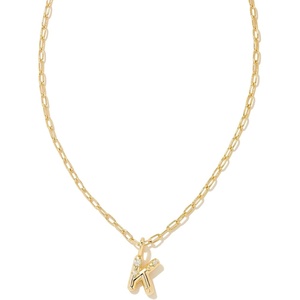 image:imageKendra Scott Crystal Letter Short Pendant Necklace Fashion Jewelry for WomenLetter K GOLDPLATED