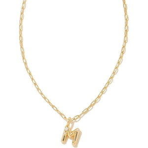 image:imageKendra Scott Crystal Letter Short Pendant Necklace Fashion Jewelry for WomenLetter M GOLDPLATED