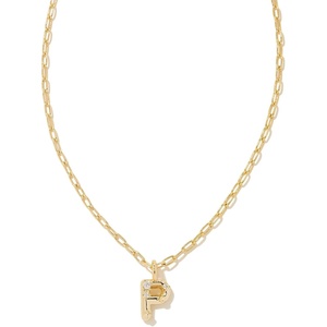 image:imageKendra Scott Crystal Letter Short Pendant Necklace Fashion Jewelry for WomenLetter P GOLDPLATED