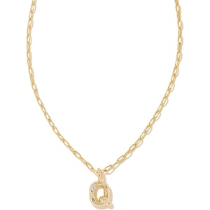 image:imageKendra Scott Crystal Letter Short Pendant Necklace Fashion Jewelry for WomenLetter Q GOLDPLATED