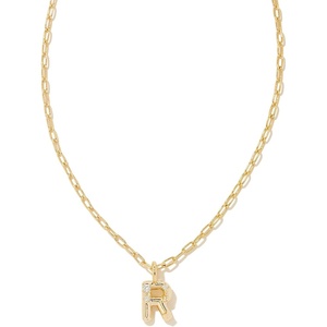 image:imageKendra Scott Crystal Letter Short Pendant Necklace Fashion Jewelry for WomenLetter R GOLDPLATED