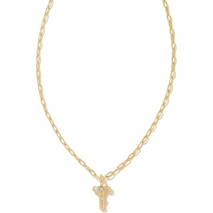 image:imageKendra Scott Crystal Letter Short Pendant Necklace Fashion Jewelry for WomenLetter T GOLDPLATED