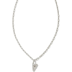 image:imageKendra Scott Crystal Letter Short Pendant Necklace Fashion Jewelry for WomenLetter V RHODIUMPLATED