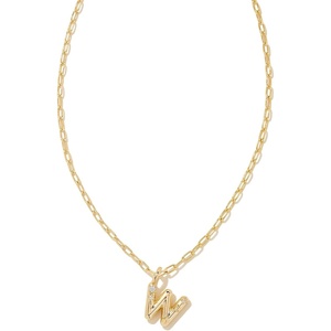 image:imageKendra Scott Crystal Letter Short Pendant Necklace Fashion Jewelry for WomenLetter W GOLDPLATED