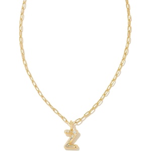 image:imageKendra Scott Crystal Letter Short Pendant Necklace Fashion Jewelry for WomenLetter Z GOLDPLATED