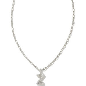 image:imageKendra Scott Crystal Letter Short Pendant Necklace Fashion Jewelry for WomenLetter Z RHODIUMPLATED