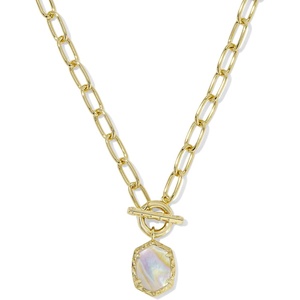 image:imageKendra Scott Daphne Link Chain Necklace Fashion Jewelry for WomenGold  Iridescent Abalone