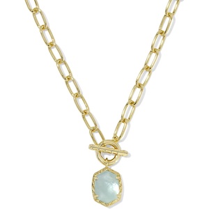 image:imageKendra Scott Daphne Link Chain Necklace Fashion Jewelry for WomenGold  Light Blue Illusion
