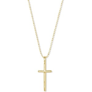 image:imageKendra Scott Davis Cross Charm Necklace in 18k Yellow Gold Vermeil DemiFine Jewelry for Women