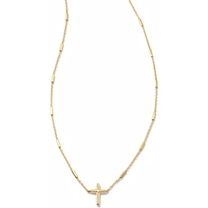image:imageKendra Scott Delicate Cross Pendant Necklace 14 Gold