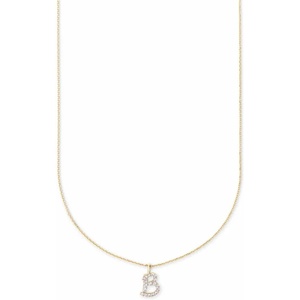 image:imageKendra Scott Diamond Letter AZ Pendant Necklace Fine Jewelry For WomenLETTER B