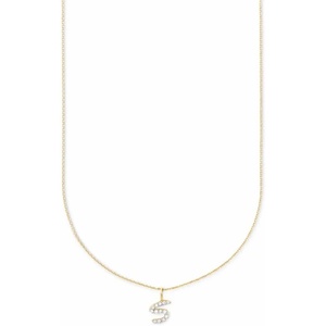 image:imageKendra Scott Diamond Letter AZ Pendant Necklace Fine Jewelry For WomenLETTER S