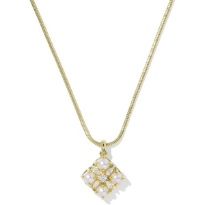image:imageKendra Scott Dira Pearl Short Pendant NecklaceGOLD FRESHWATER CULTURED PEARL