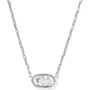 image:imageKendra Scott Elisa Luxe Pendant Necklace Fashion Jewelry for WomenRHODIUMWHITE CUBIC ZIRCONIA