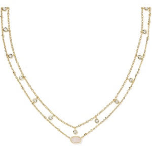 image:imageKendra Scott Emilie Crystal Multi Strand Necklace Fashion Jewelry for WomenGOLD  IRIDESCENT DRUSY