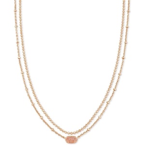 image:imageKendra Scott Emilie Multi Strand Necklace Fashion Jewelry for WomenROSE GOLD SAND DRUSY
