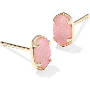 image:imageKendra Scott Emilie Stud Earrings in Light Pink Drusy 14k Gold Plated Brass Fashion Jewelry for Women
