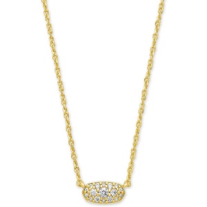image:imageKendra Scott Grayson Crystal Pendant Necklace Fashion Jewelry for WomenGOLD  WHITE CUBIC ZIRCONIA