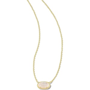image:imageKendra Scott Grayson Stone Pendant Necklace in Iridescent Drusy 14k GoldPlated Brass Fashion Jewelry for Women