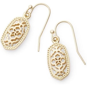 image:imageKendra Scott Lee Drop Earrings for WomenGOLD  FILIGREE METAL