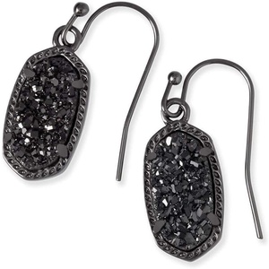 image:imageKendra Scott Lee Drop Earrings for WomenGUNMETAL  BLACK DRUSY