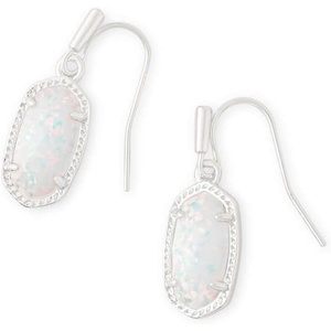 image:imageKendra Scott Lee Drop Earrings for WomenRHODIUM  WHITE OPAL