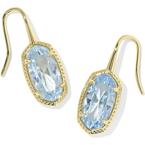 image:imageKendra Scott Lee Luxe Drop Earring Fashion Jewelry for WomenGOLDLIGHT BLUE CUBIC ZIRCONIA