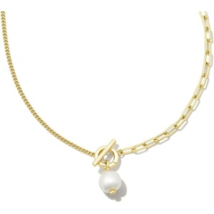 image:imageKendra Scott Leighton Pearl Chain NecklaceGOLD  WHITE PEARL