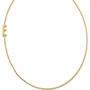image:imageKendra Scott Letter AZ Inline Initial Necklace 18k Gold VermeilE