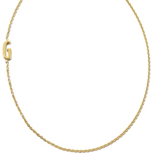 image:imageKendra Scott Letter AZ Inline Initial Necklace 18k Gold VermeilG