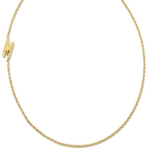 image:imageKendra Scott Letter AZ Inline Initial Necklace 18k Gold VermeilM