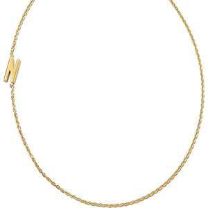 image:imageKendra Scott Letter AZ Inline Initial Necklace 18k Gold VermeilN