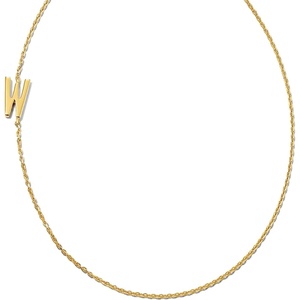 image:imageKendra Scott Letter AZ Inline Initial Necklace 18k Gold VermeilW