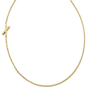 image:imageKendra Scott Letter AZ Inline Initial Necklace 18k Gold VermeilX