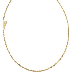 image:imageKendra Scott Letter AZ Inline Initial Necklace 18k Gold VermeilY