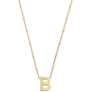 image:imageKendra Scott Letters AZ Pendant Necklace for Women Fashion Jewelry 14k GoldPlated BrassLetter B