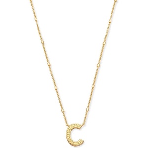 image:imageKendra Scott Letters AZ Pendant Necklace for Women Fashion Jewelry 14k GoldPlated BrassLetter C