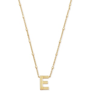 image:imageKendra Scott Letters AZ Pendant Necklace for Women Fashion Jewelry 14k GoldPlated BrassLetter E
